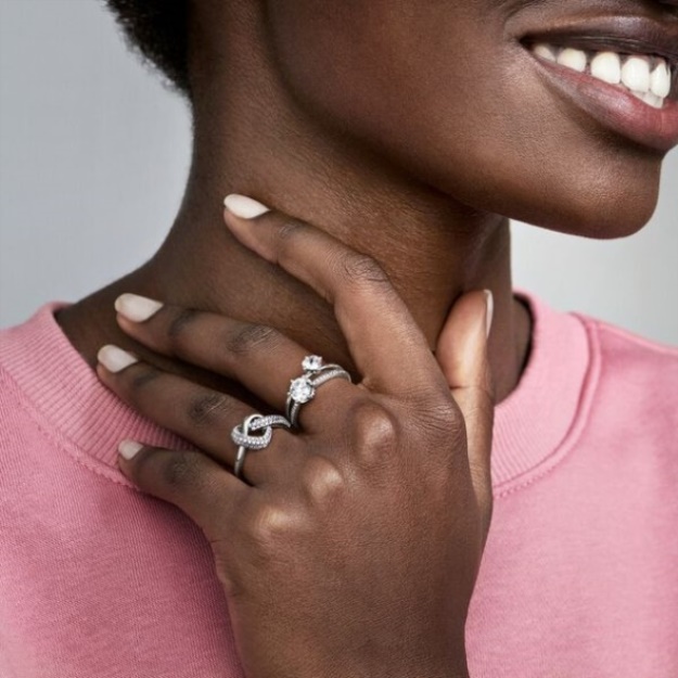 Clear Heart Solitaire Ring Pandora