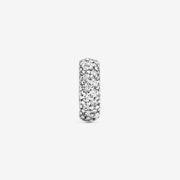 Clear Sparkle Spacer Charm Pandora Sterling Silver