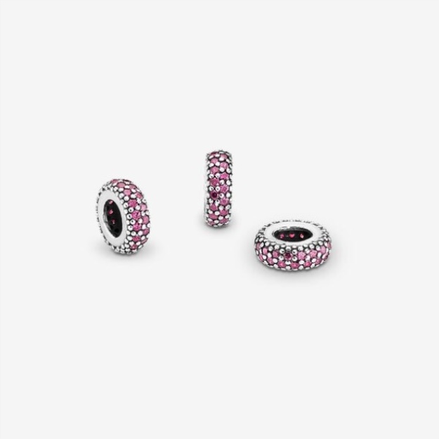 Clear Sparkle Spacer Charm Pandora Sterling Silver