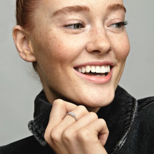 Clear Three-Stone Ring Pandora Sterling Silver