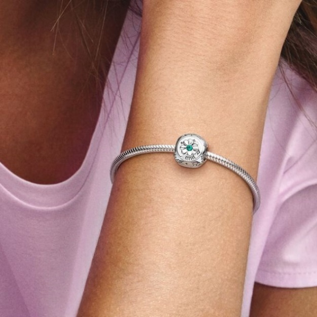 Clover Horseshoe Ladybird Three-Sided Charm Pandora