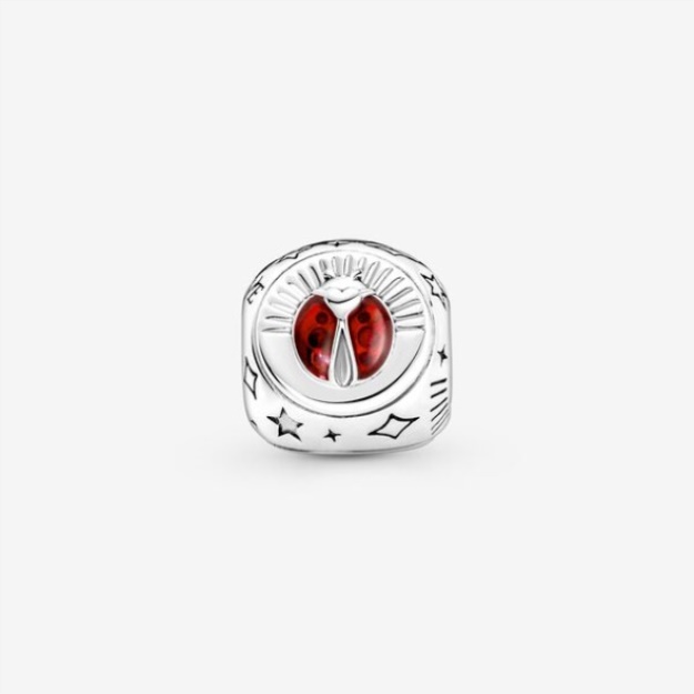 Clover Horseshoe Ladybird Three-Sided Charm Pandora