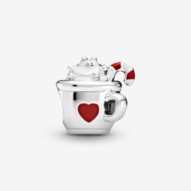 Cocoa And Candy Cane Charm Pandora