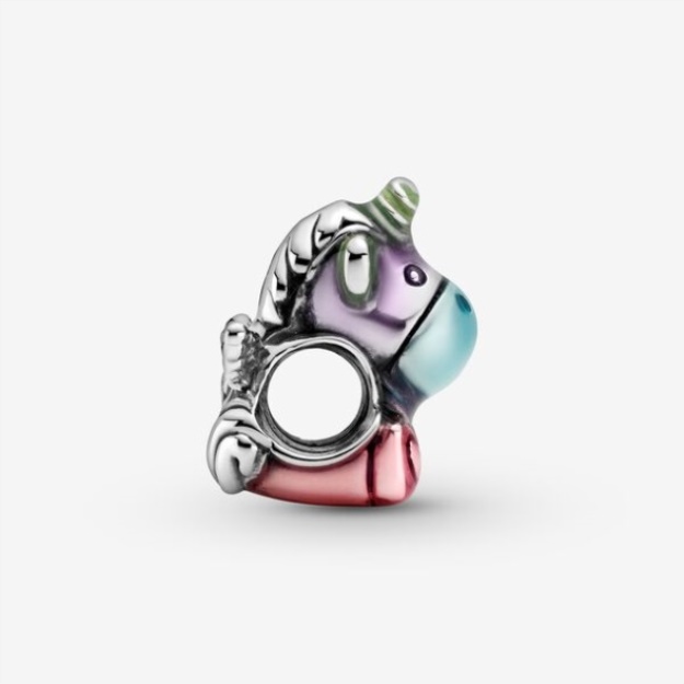 Colourful Rainbow Bruno The Unicorn Charm Pandora