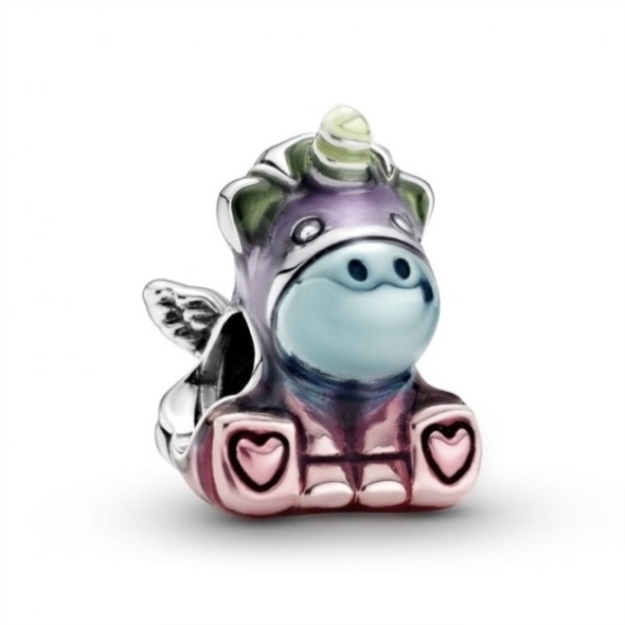 Colourful Rainbow Bruno the Unicorn Charms Pandora