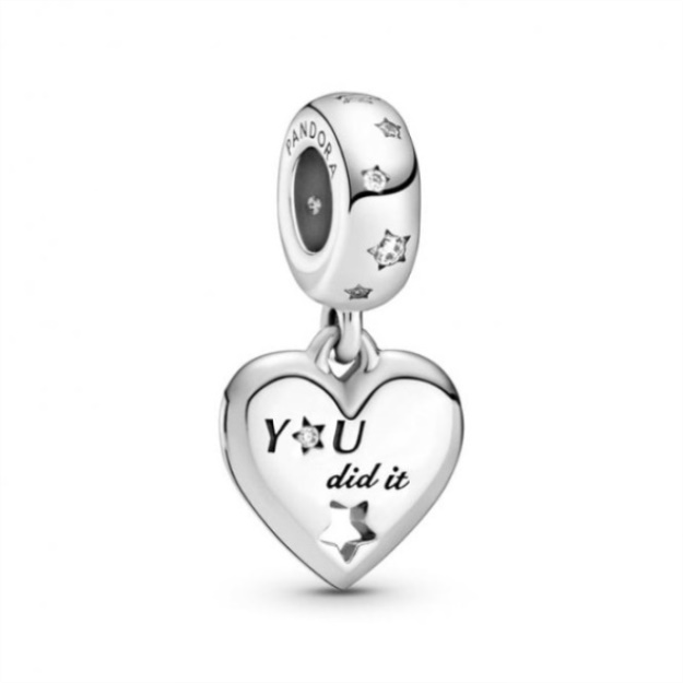 Congratulations Heart  Stars Dangle Charms Pandora