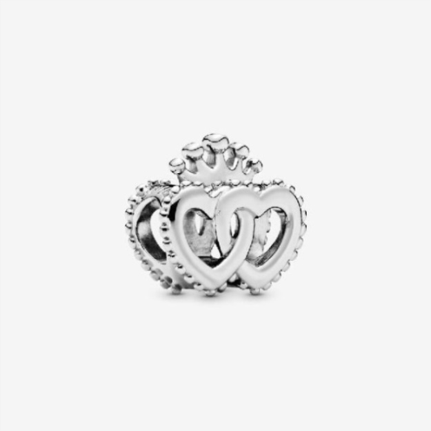 Crown  Interwined Hearts Charms Pandora