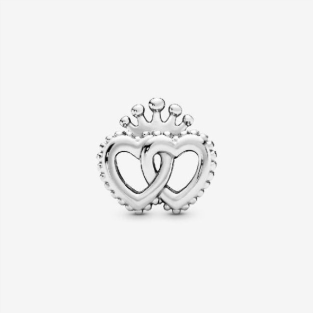 Crown  Interwined Hearts Charms Pandora