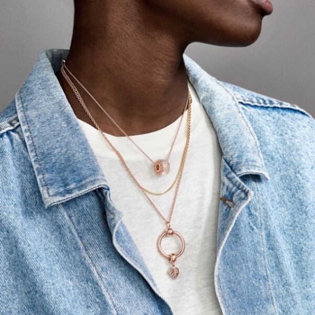 Curb Chain Necklace Pandora Gold Plated