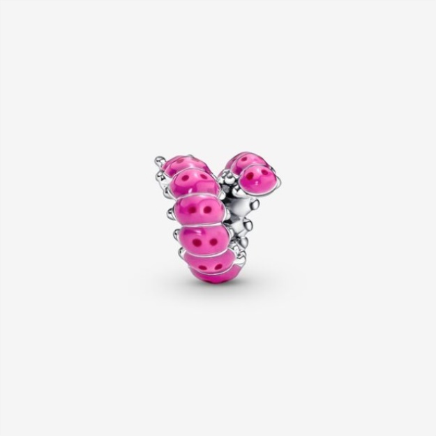 Cute Curled Caterpillar Charm Pandora