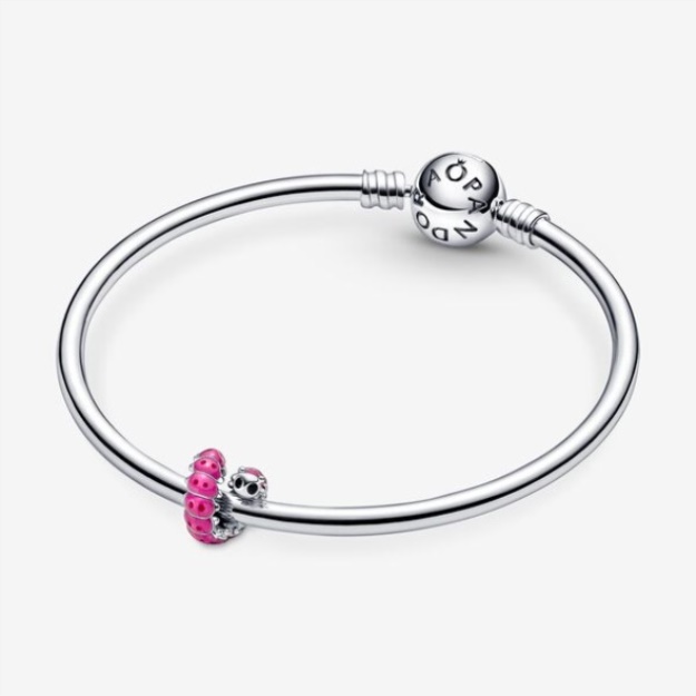 Cute Curled Caterpillar Charm Pandora