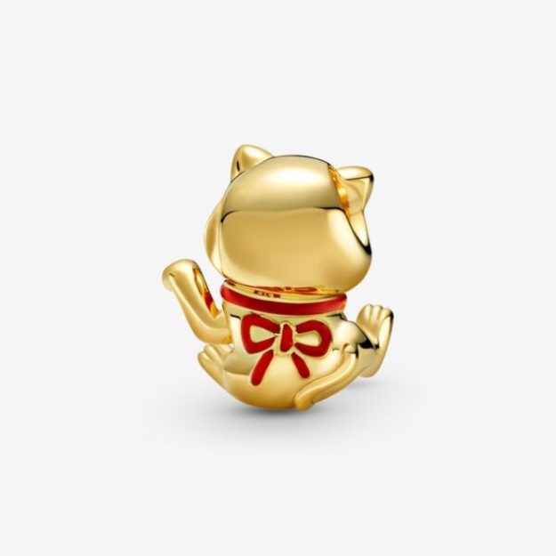 Cute Fortune Cat Charm Pandora