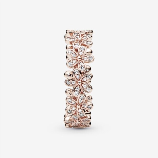 Daisy Flower Ring Pandora Rose Gold Plated