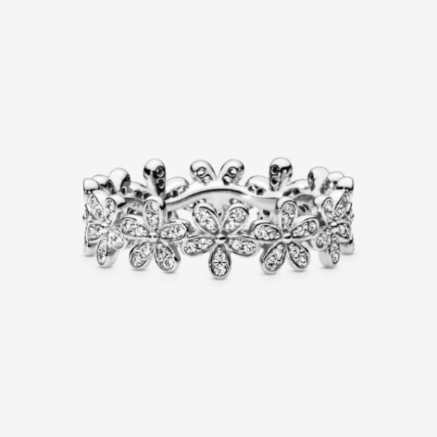 Daisy Flower Ring Pandora Sterling Silver