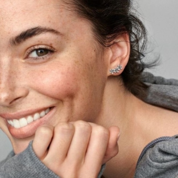 Daisy Flower Stud Earrings Pandora