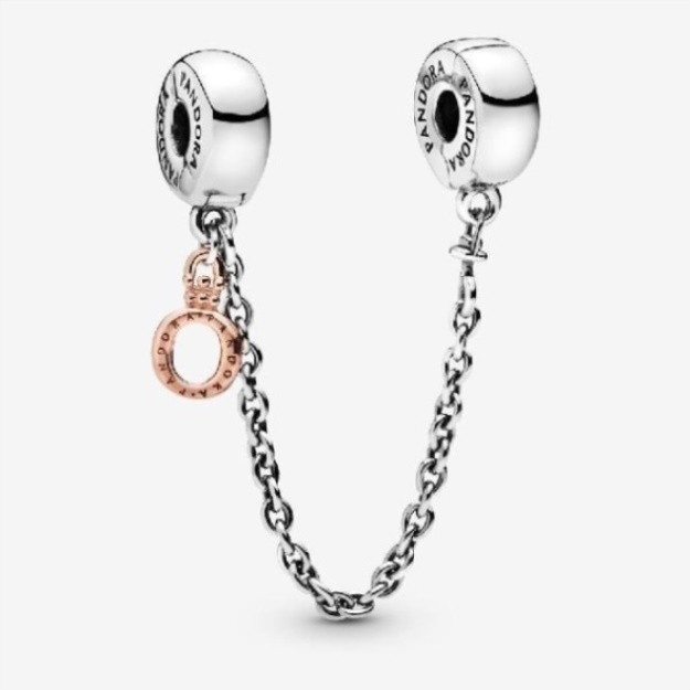 Dangling Crown O Safety Chain Charm Pandora CA