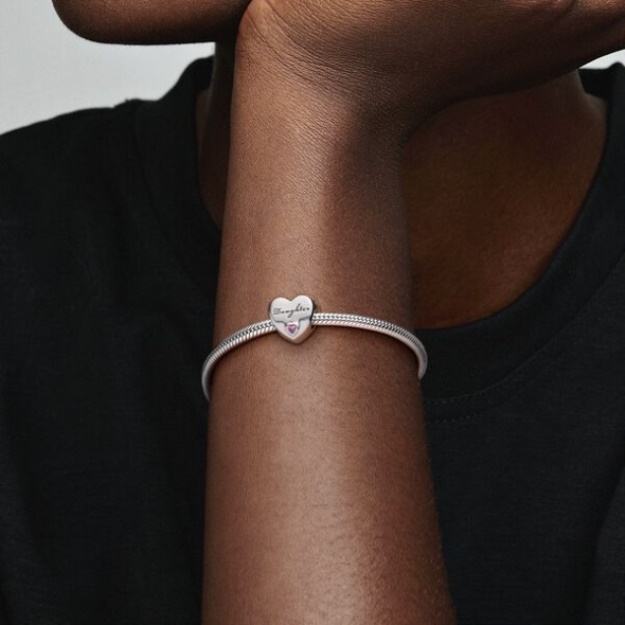 Daughter Heart Charm Pandora