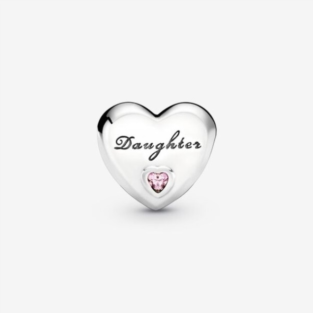 Daughter Heart Charm Pandora