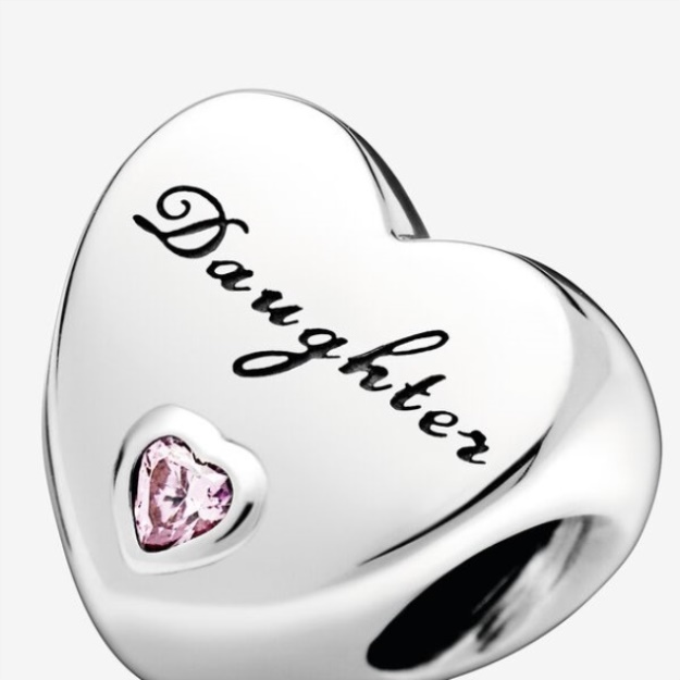 Daughter Heart Charm Pandora