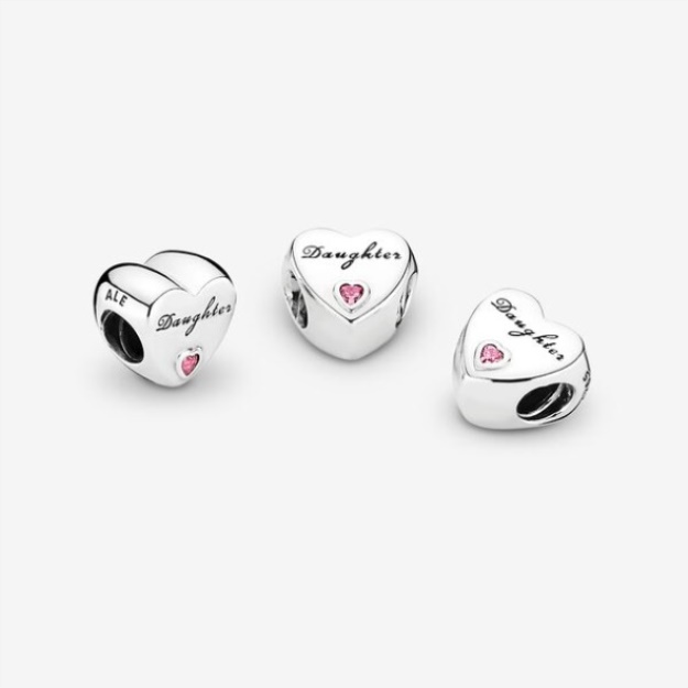 Daughter Heart Charm Pandora