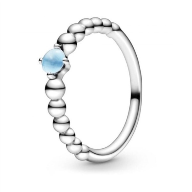 December Birthstone Beaded Ring Pandora