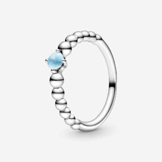 December Birthstone Beaded Ring Pandora