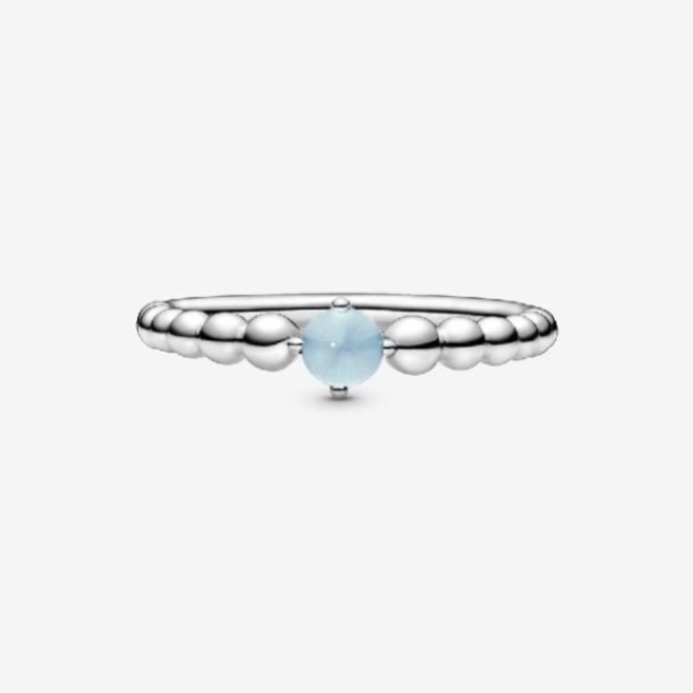 December Birthstone Beaded Ring Pandora