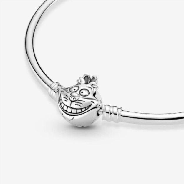 Disney Alice in Wonderland Cheshire Cat Clasp Brand Pandora Bangle