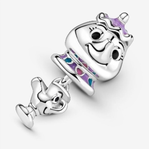 Disney Beauty and the Beast Mrs Potts and Chip Dangle Charm Pandora CA