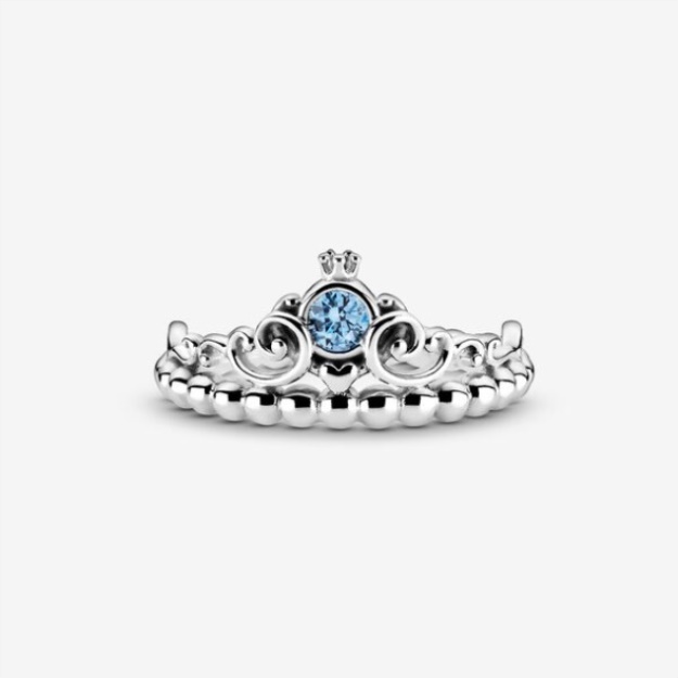 Disney Cinderella Blue Tiara Ring Pandora