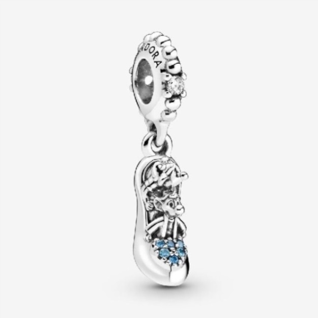 Disney Cinderella Glass Slipper  Mice Dangle Charms Pandora