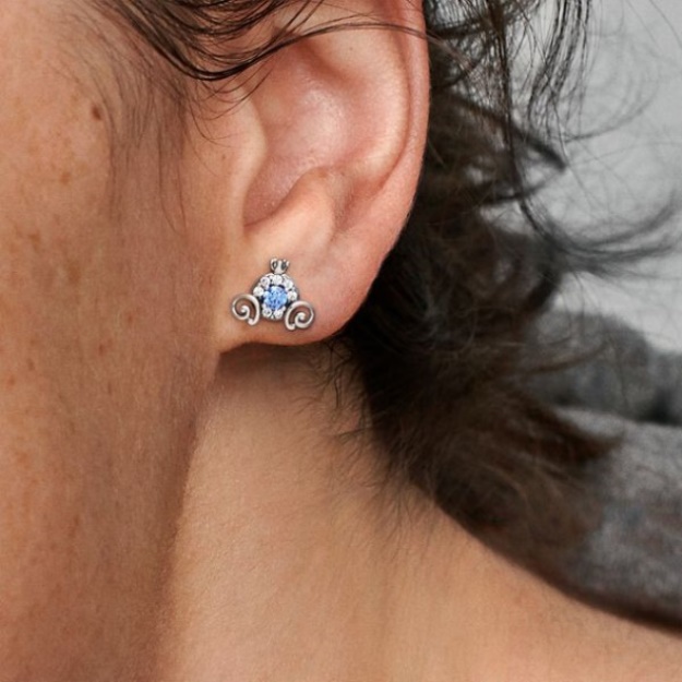 Disney Cinderella Pumpkin Coach Stud Earrings Pandora