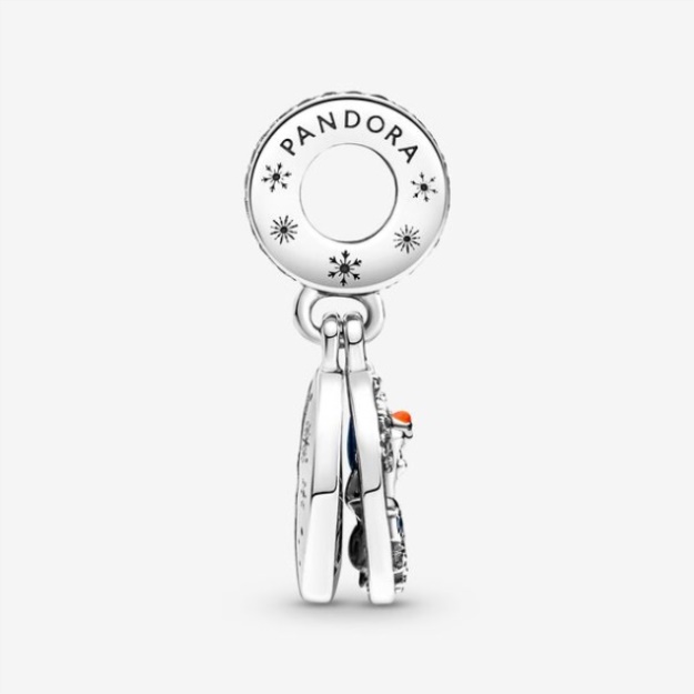 Disney Frozen Snow Olaf Double Dangle Charm Pandora