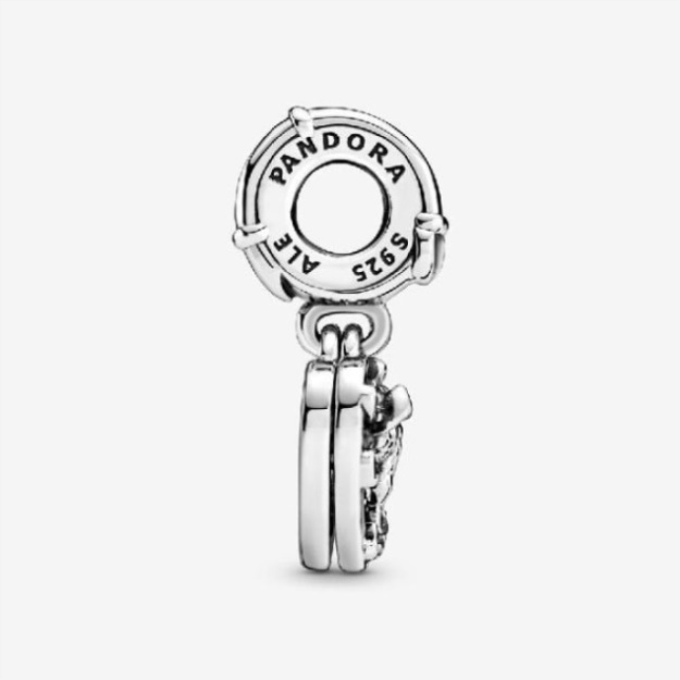 Disney Lady  the Tramp Heart Dangle Charms Pandora