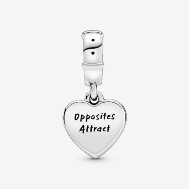 Disney Lady  the Tramp Heart Dangle Charms Pandora