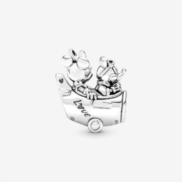 Disney Mickey Mouse  Minnie Mouse Airplane Charm Pandora