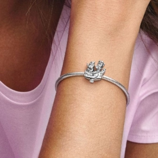 Disney Mickey Mouse  Minnie Mouse Airplane Charm Pandora
