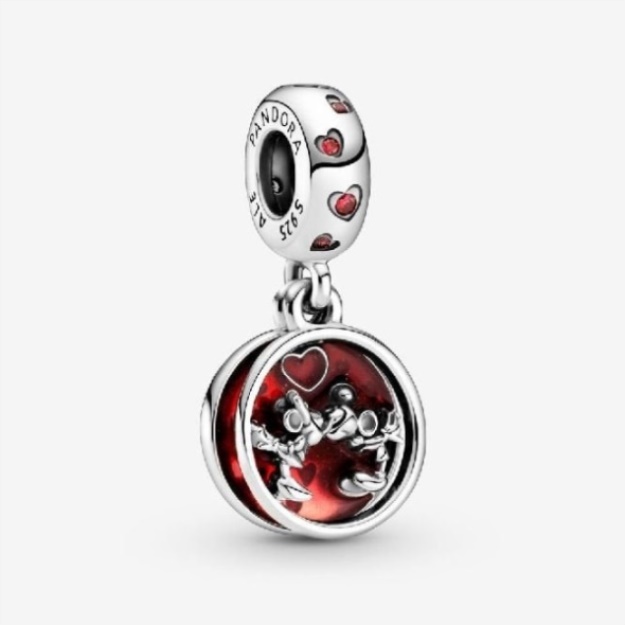 Disney Mickey Mouse  Minnie Mouse Love and Kisses Dangle Charms Pandora