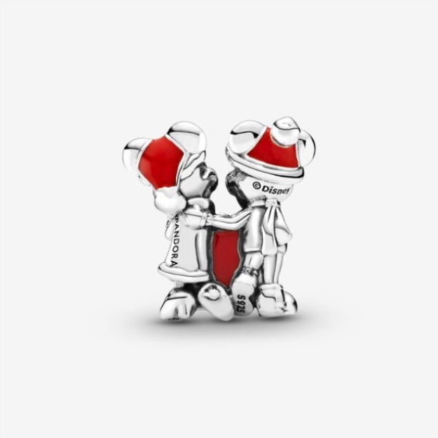 Disney Mickey Mouse And Minnie Mouse Present Charm Pandora