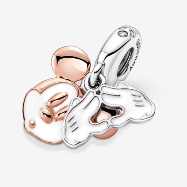 Disney Mickey Mouse Double Dangle Charm Pandora