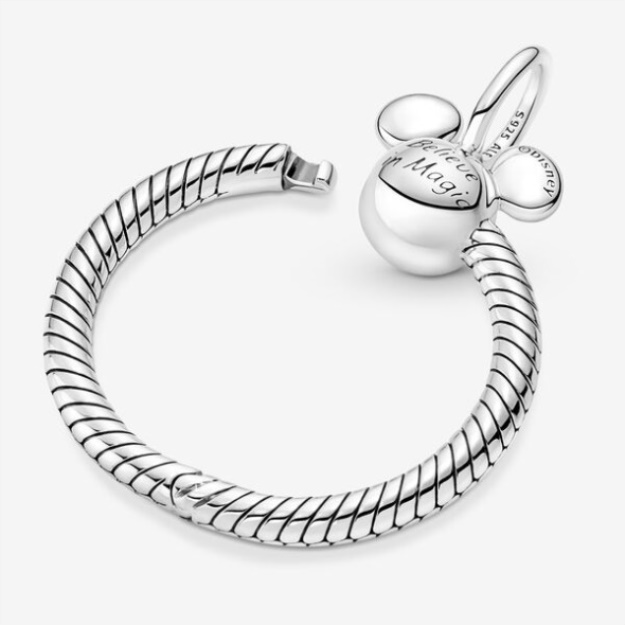 Disney Mickey Mouse O Pendant Necklace Set Pandora