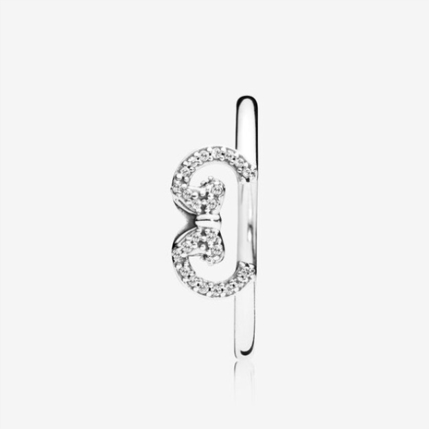 Disney Minnie Mouse Ears Silhouette Puzzle Ring Pandora