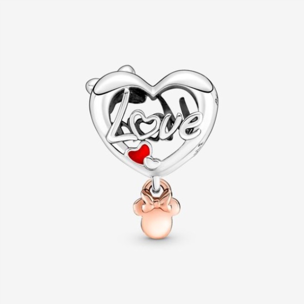 Disney Minnie Mouse Mom Heart Charm Pandora