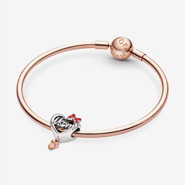 Disney Minnie Mouse Mom Heart Charm Pandora