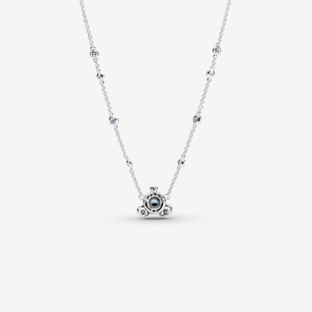 Disney Pumpkin Coach Collier Necklace Pandora