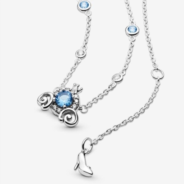Disney Pumpkin Coach Collier Necklace Pandora