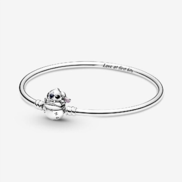 Disney Stitch Biting Clasp Bangle Pandora