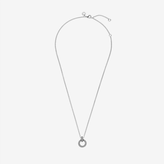 Double Circle Pendant Necklace Pandora