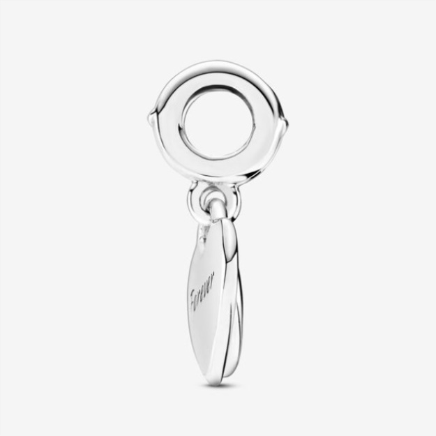 Double Heart Split Dangle Charm Pandora