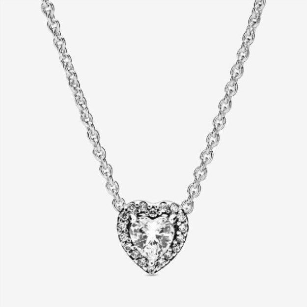 Elevated Heart Necklace Pandora